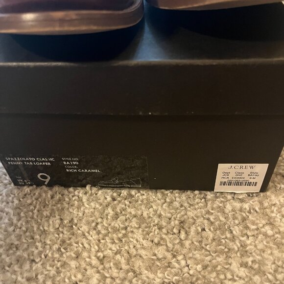 J. Crew Patent Leather Winona Penny Loafers Brown 9/8.5 - Picture 6 of 9